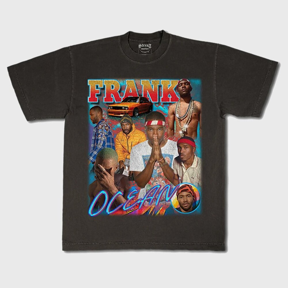 Street Market Supply Frank Ocean Tee – Vintage Black – Size Medium – New
